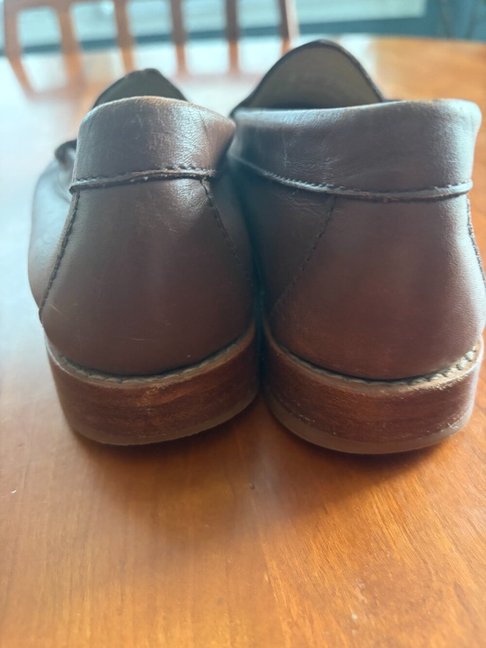 Weejuns GH Bass Brown womens loafers in a size 8 - Picture 4 of 5